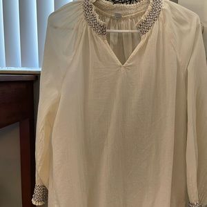 OLD NAVY cream blouse